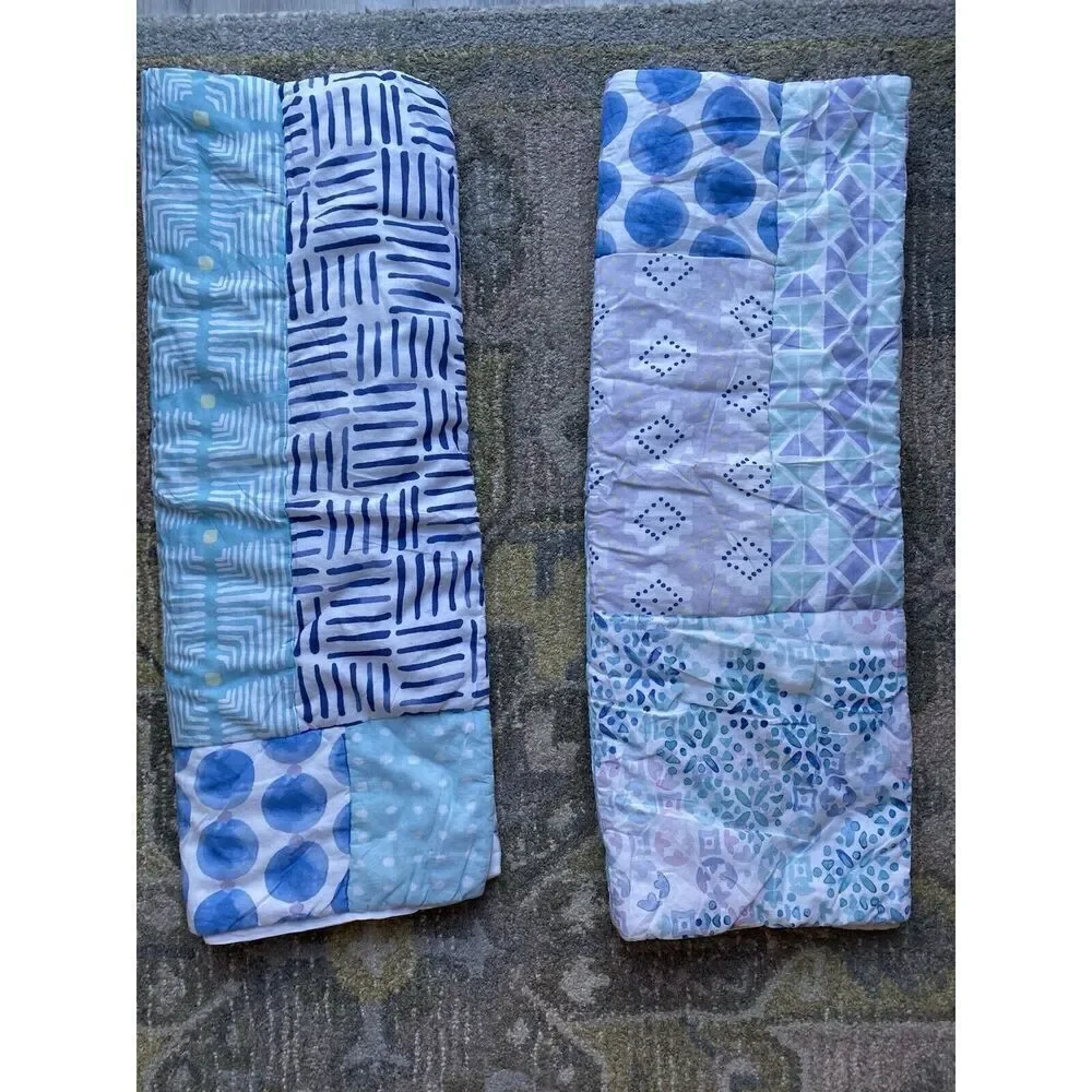 Pottery Barn Teen Quilted Abstract Design Bed Pillow Sham Set